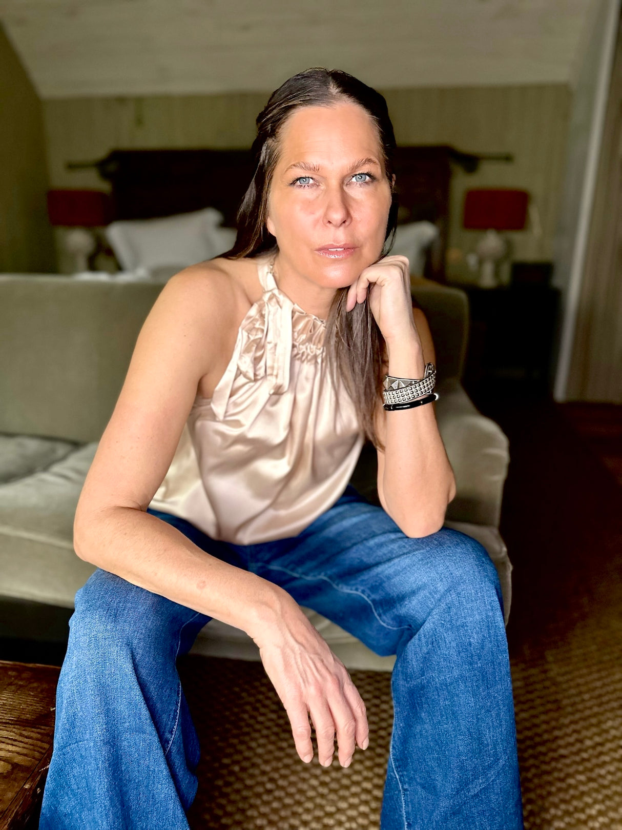 Bella B Top Champagne