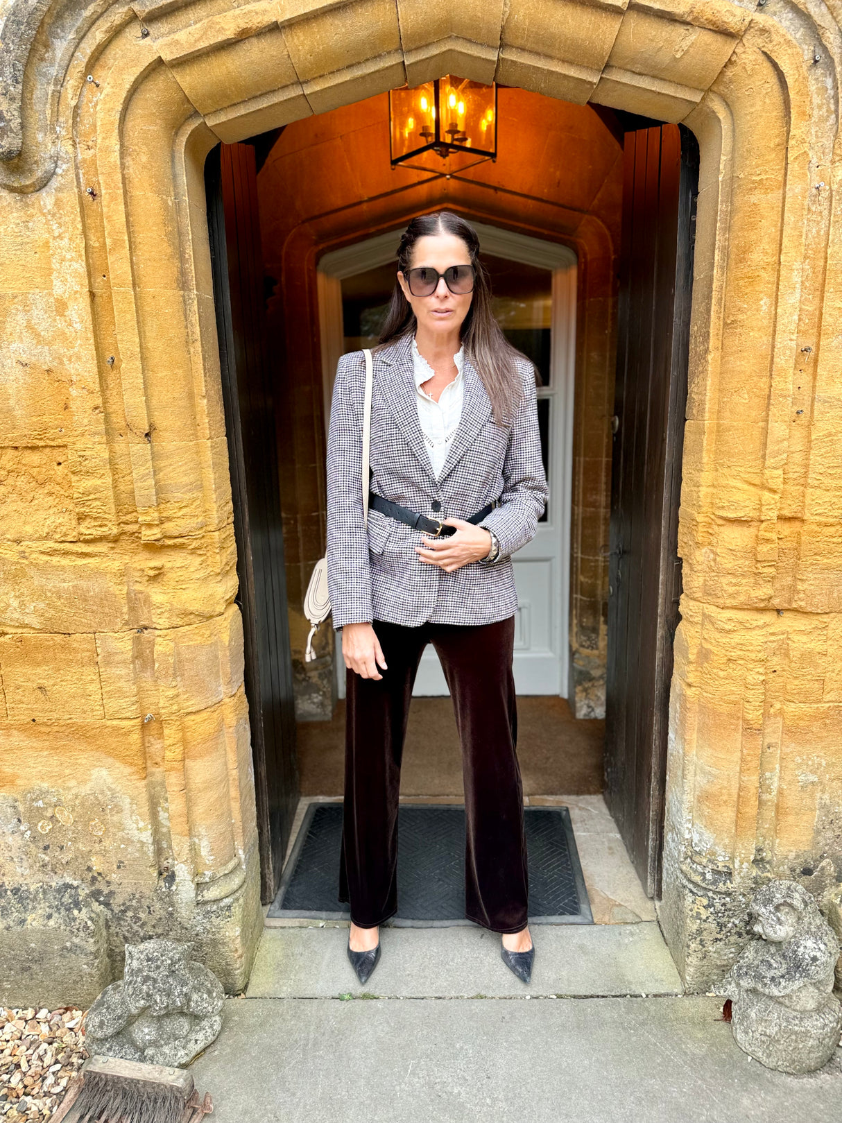 Jessica Velvet Pant - Chocolate