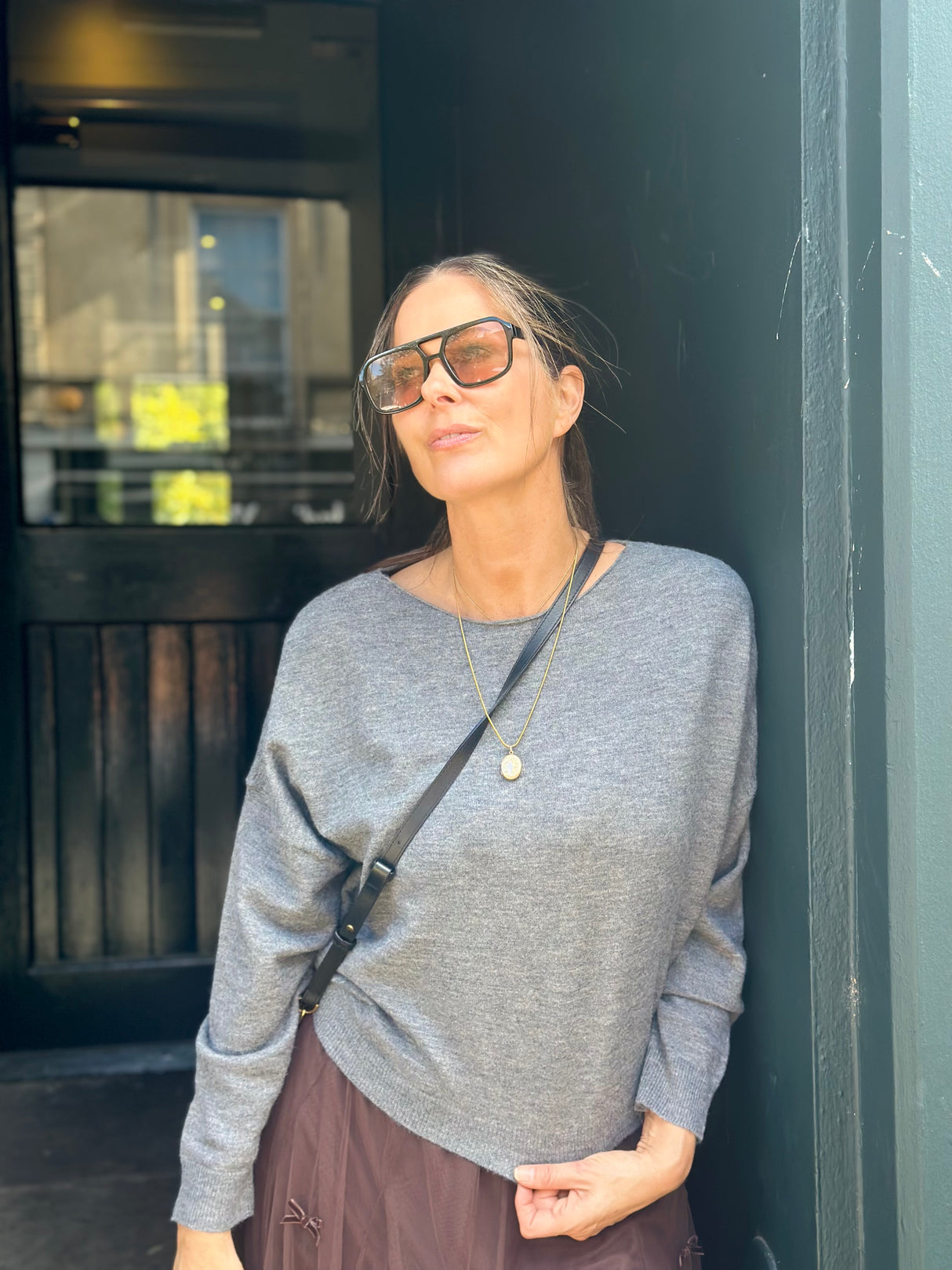 Lucie Lightweight Knit - Charcoal