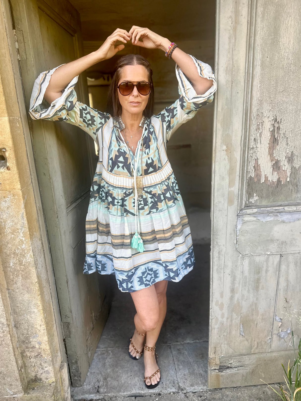 Dordogne Printed Mini Dress