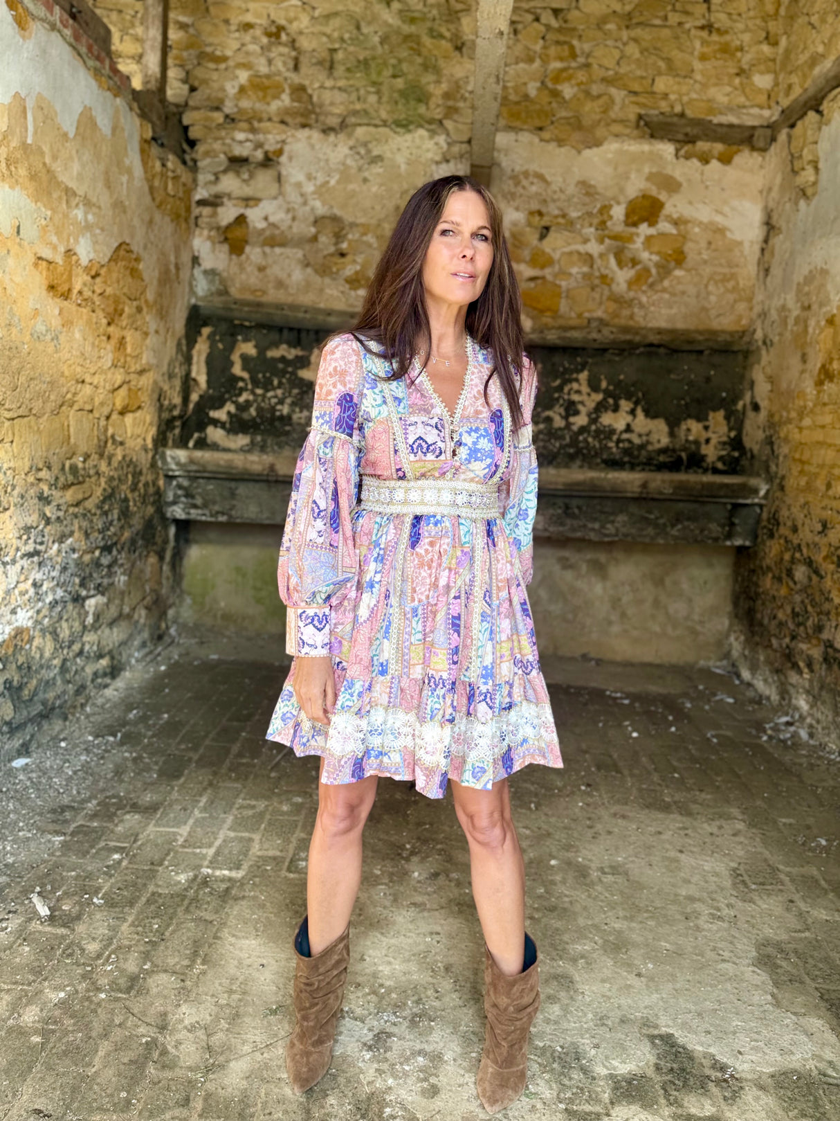 Flo Floral Printed Mini Dress