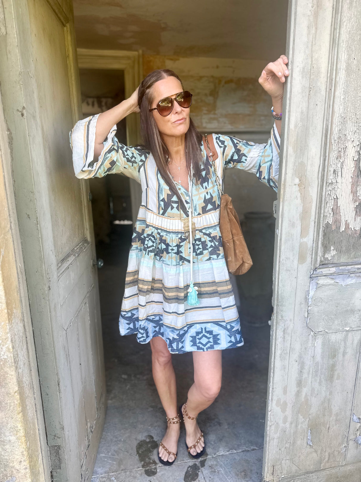 Dordogne Printed Mini Dress