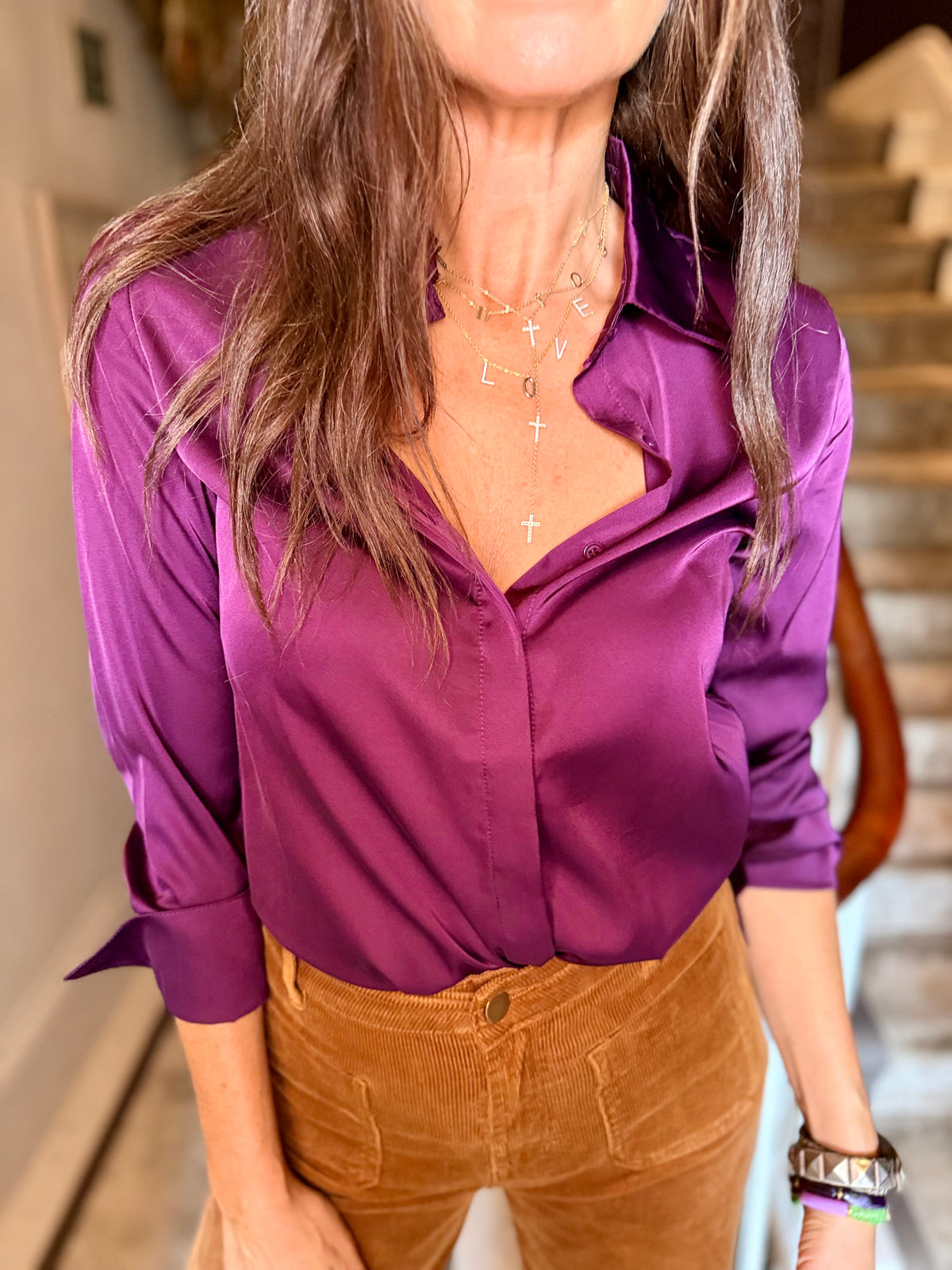 Camille Shirt - Prune