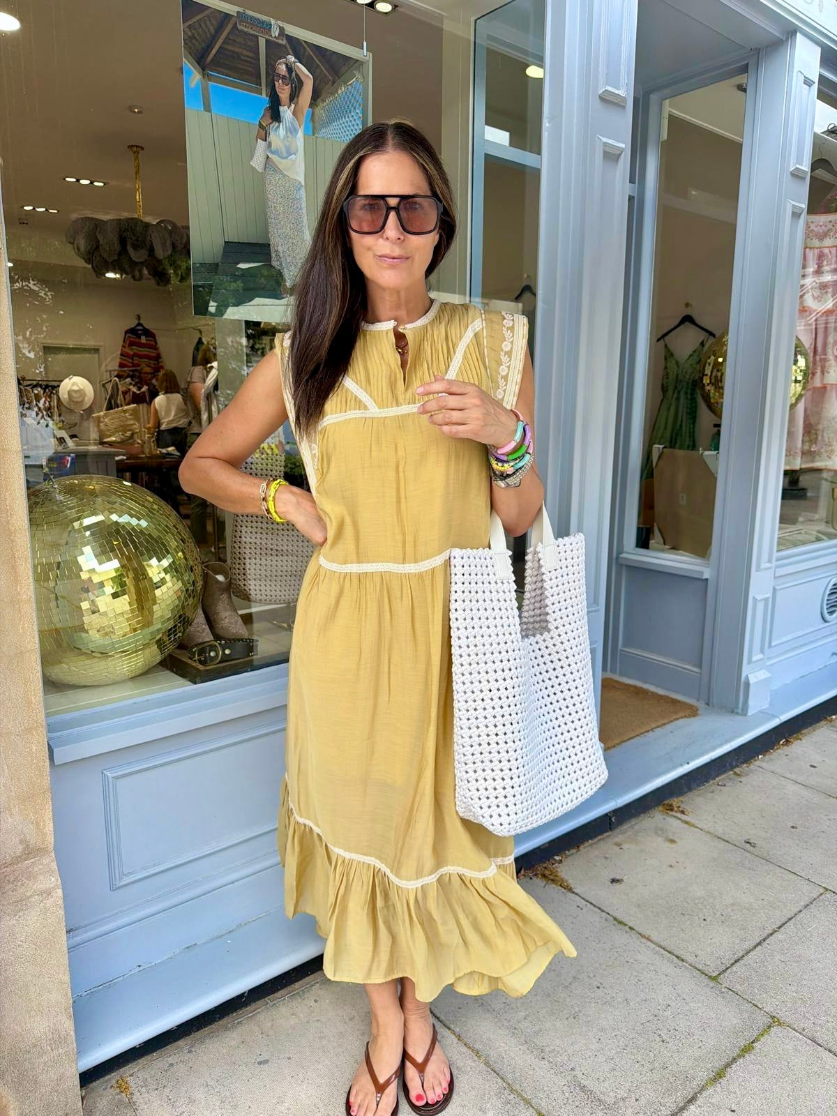 Wisteria Maxi - Mustard