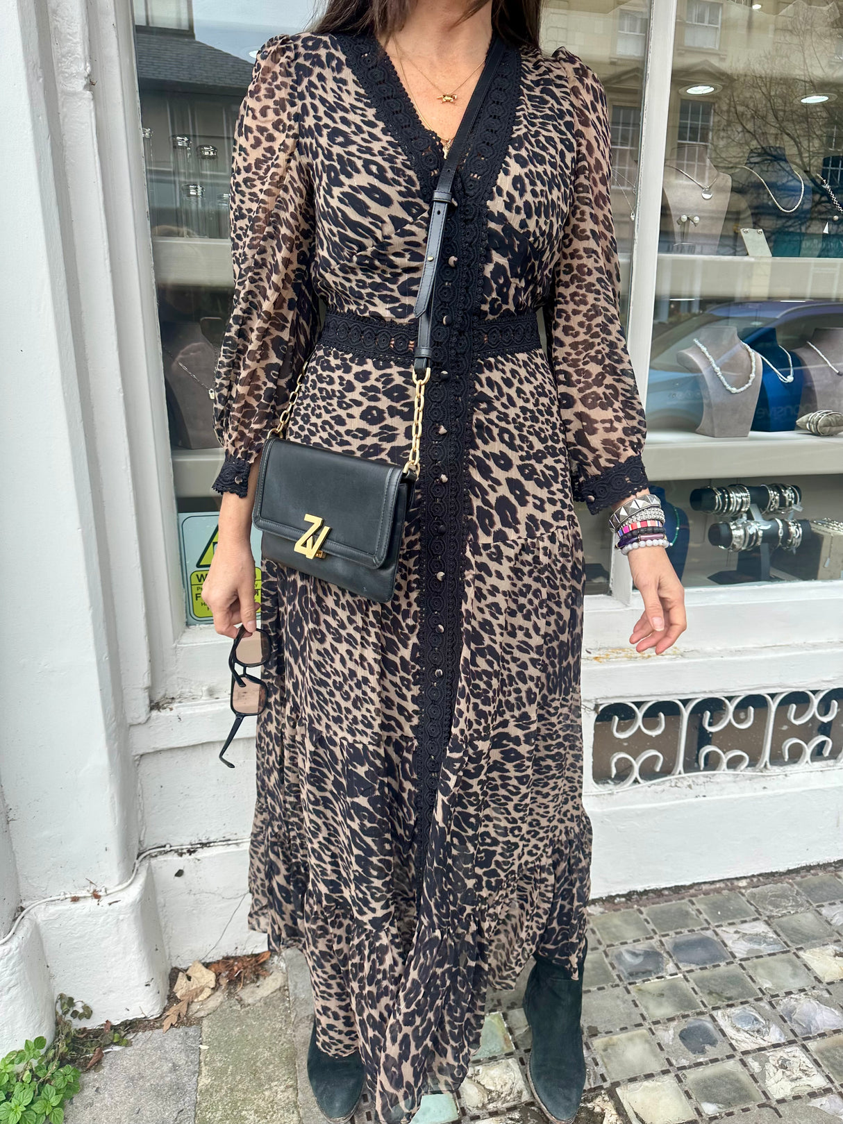 Amelie Maxi Dress - Animal Print