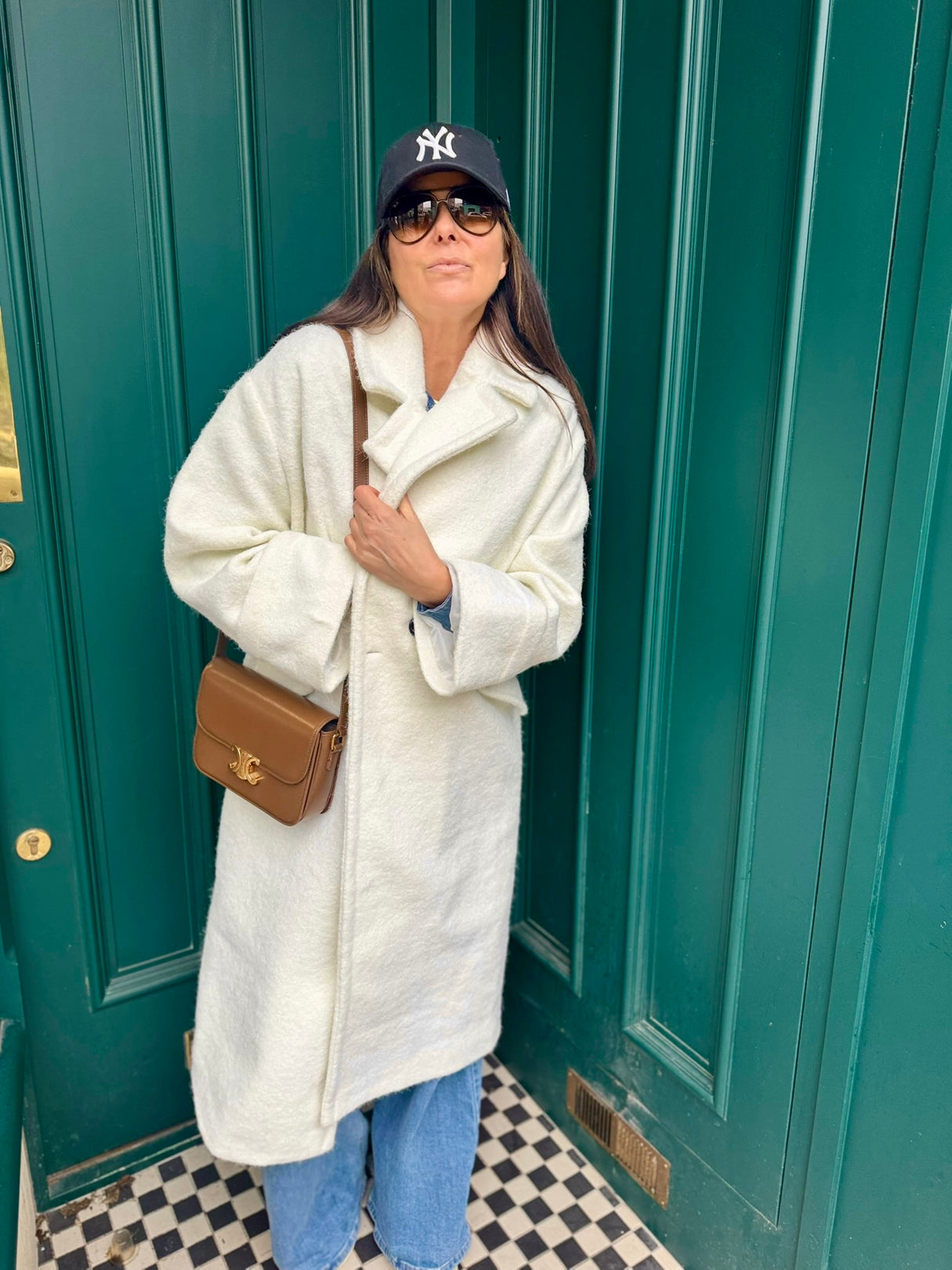 Bristol Wool Blend Coat Ecru