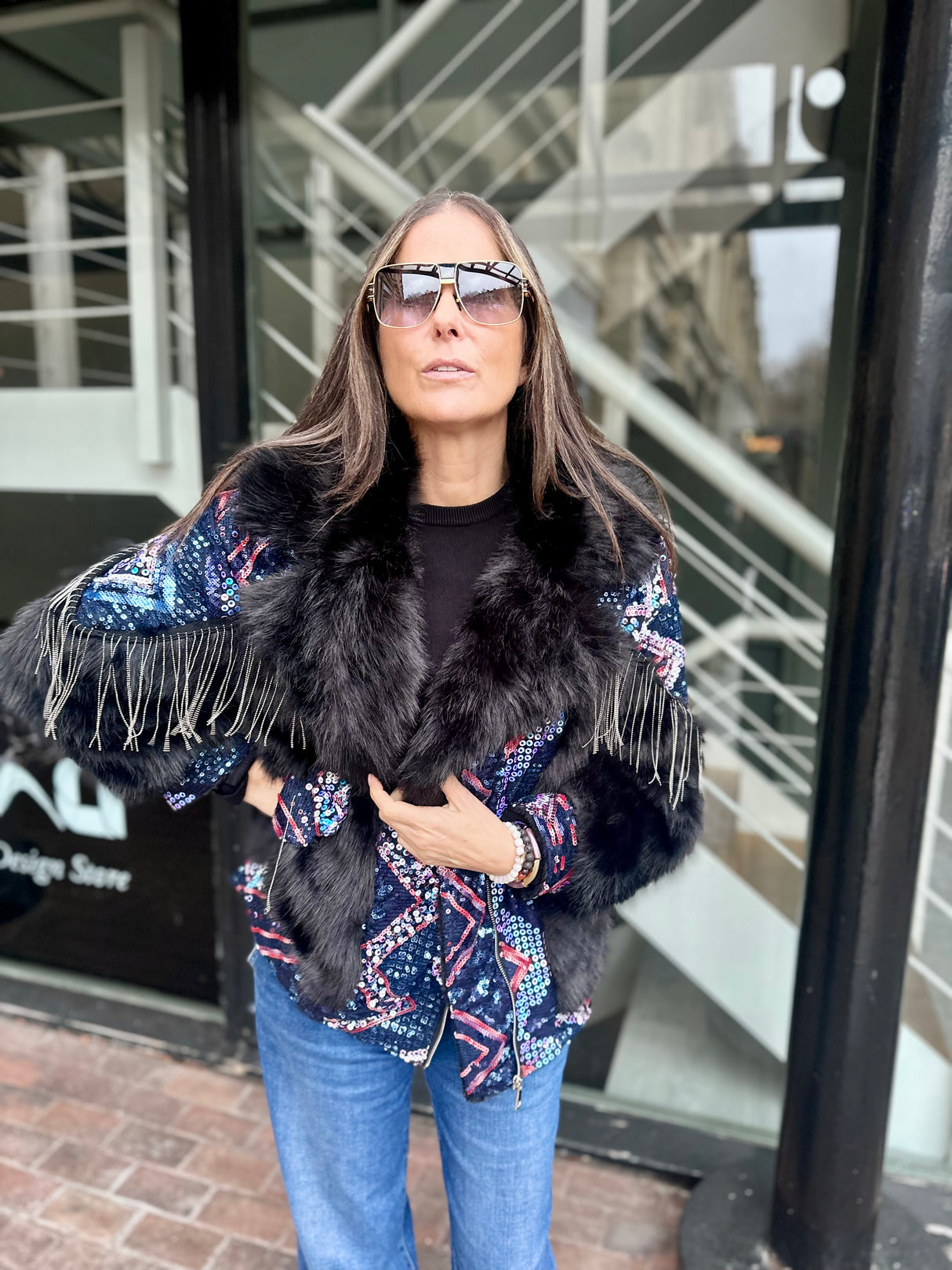 Zoella Embellished Jacket - Black