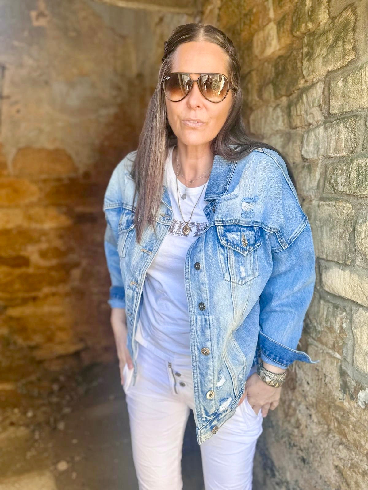 Jaqueta jeans Dallas azul