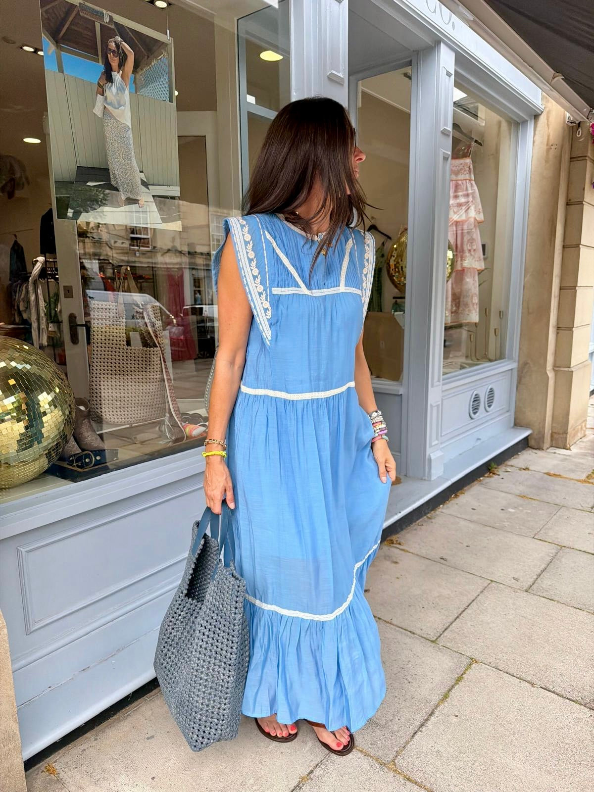 Wisteria Maxi - Sky Blue