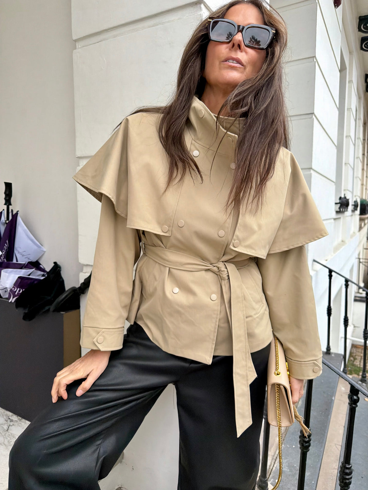 Wilton Short Trench - Beige