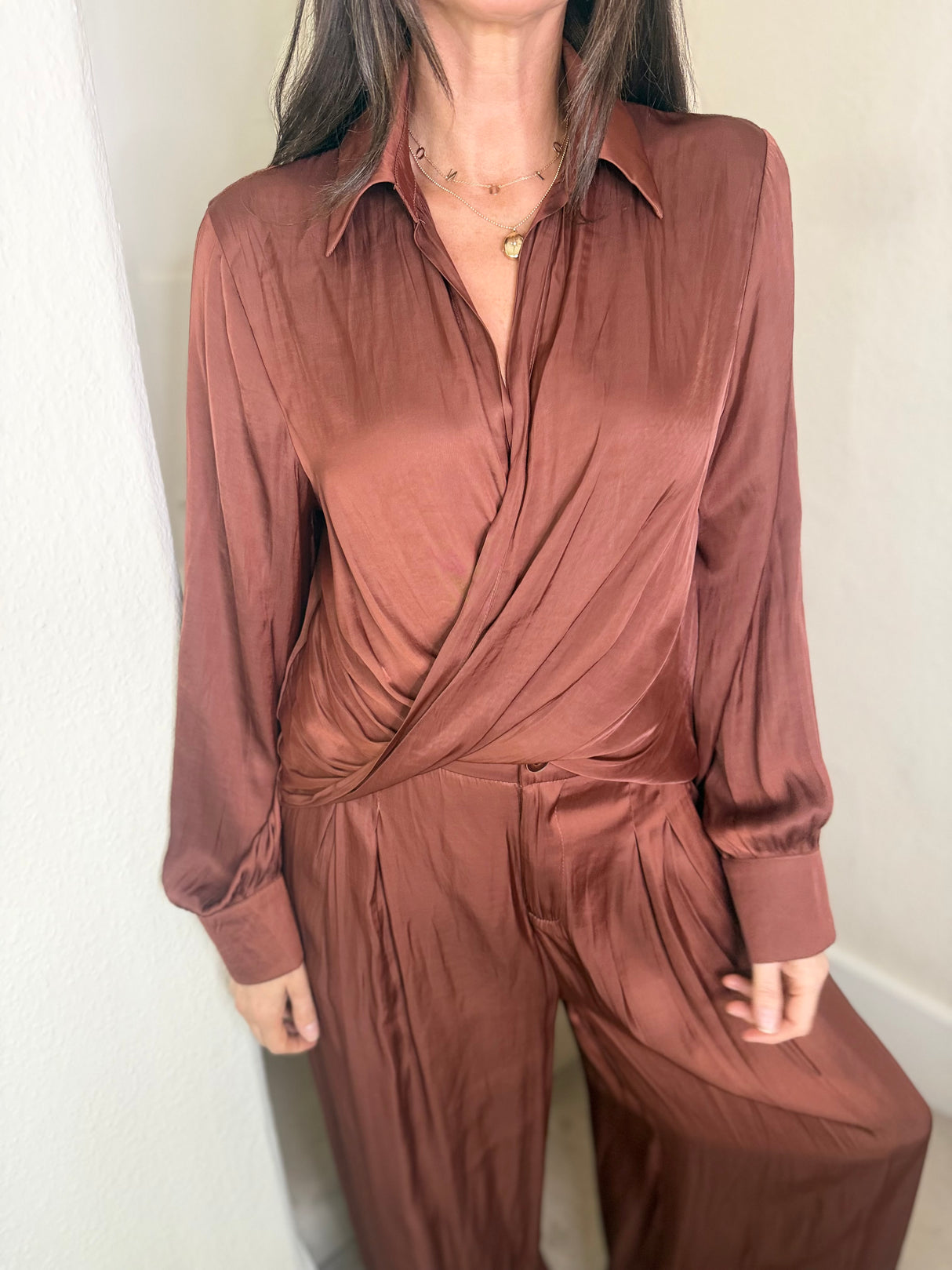 Aurora Two Piece Set - Chestnut