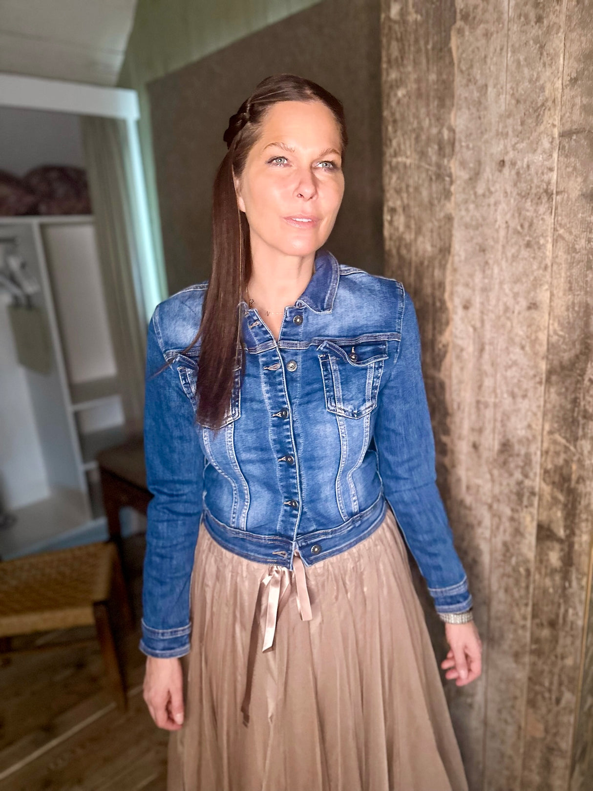 Victoria Velvet Blazer - Navy