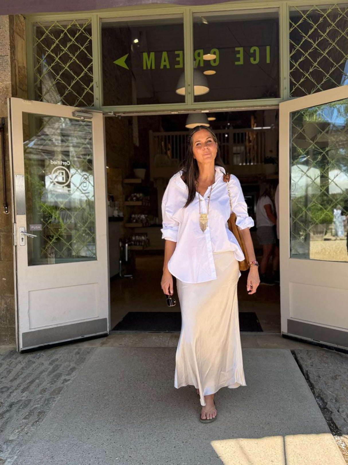 Alexia White Cotton Shirt