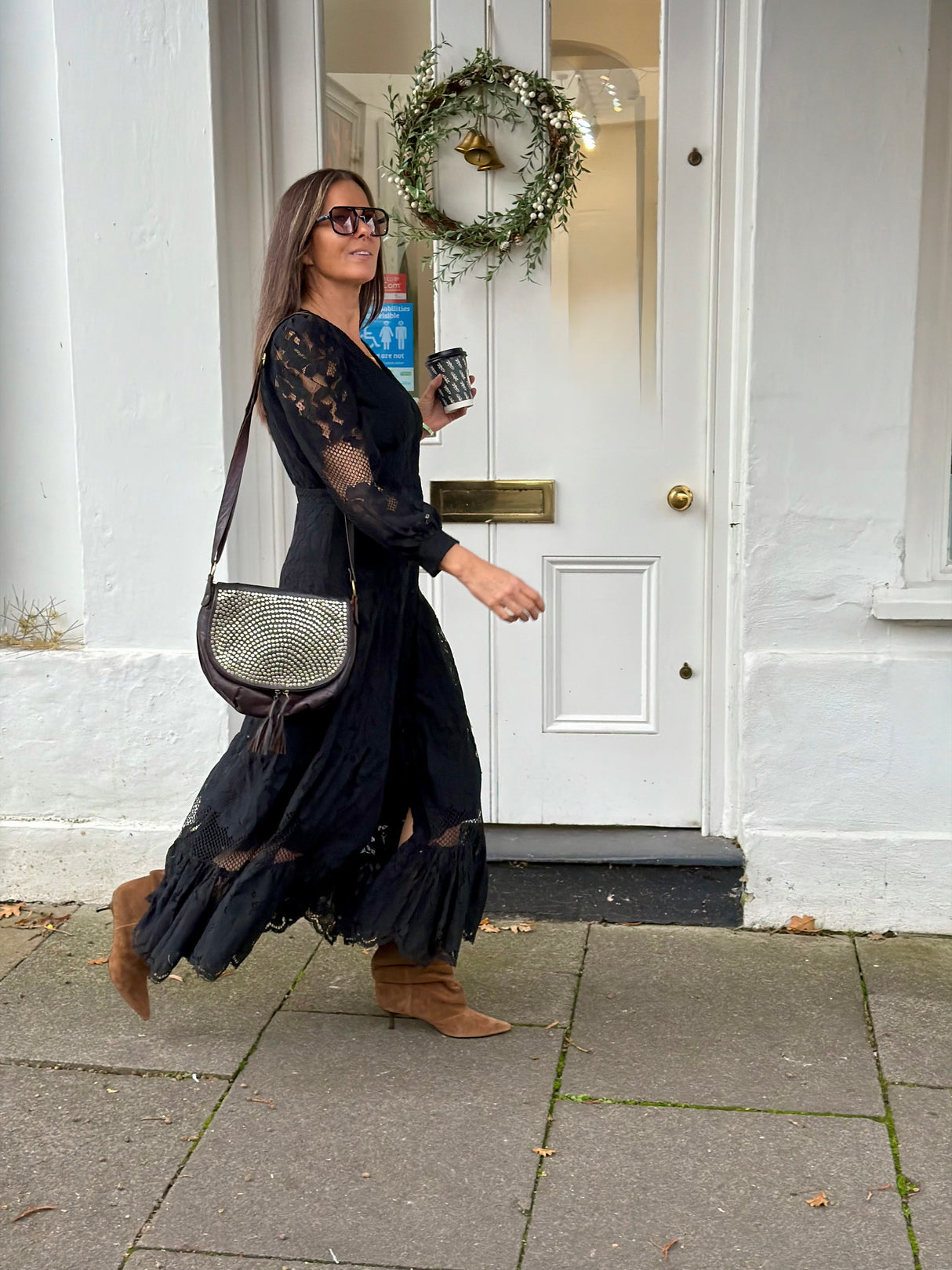 Alice Lace Dress - Black