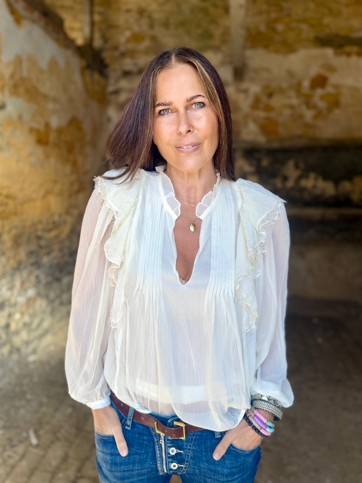 Bloom Blouse - Cream