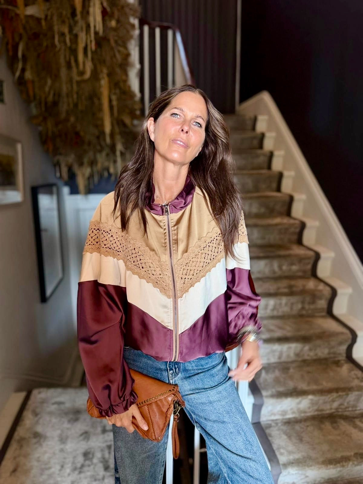 Isadora Bomber Jacket - Burgundy **LIMITED EDITION**