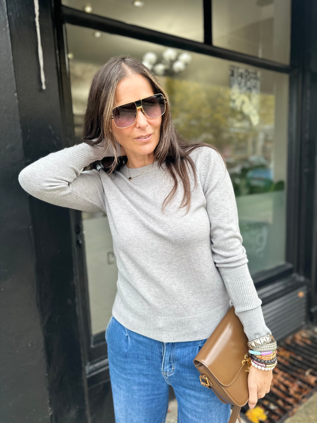 Space Light Weight Knit - Grey