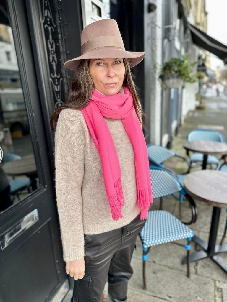 Cashmere Scarf Fluo Pink