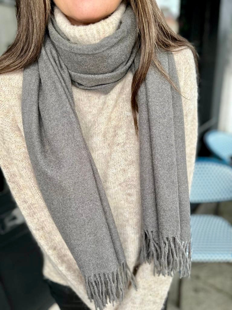 Cashmere Scarf Grey