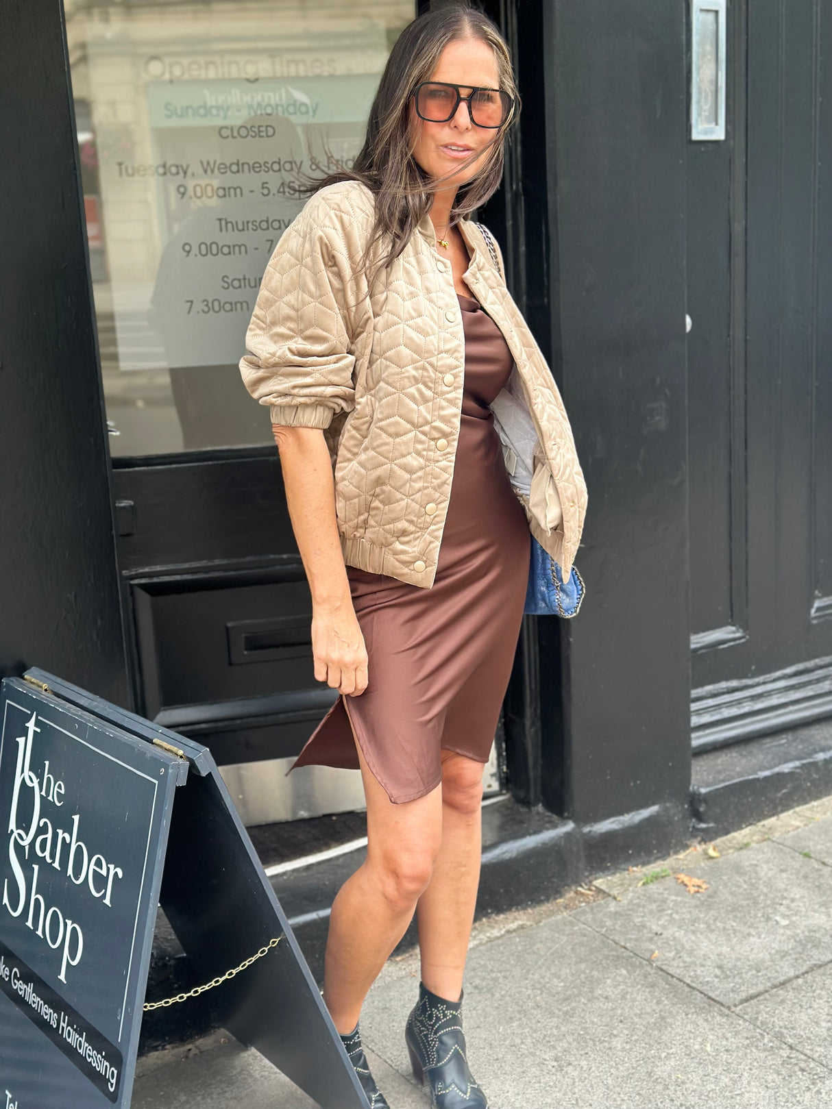 Cherry Padded Jacket - Beige