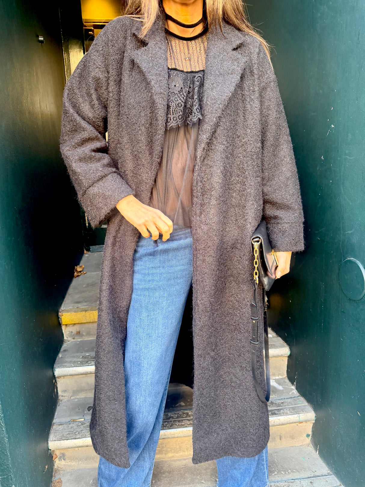 Mara Knitted Jacket - Black