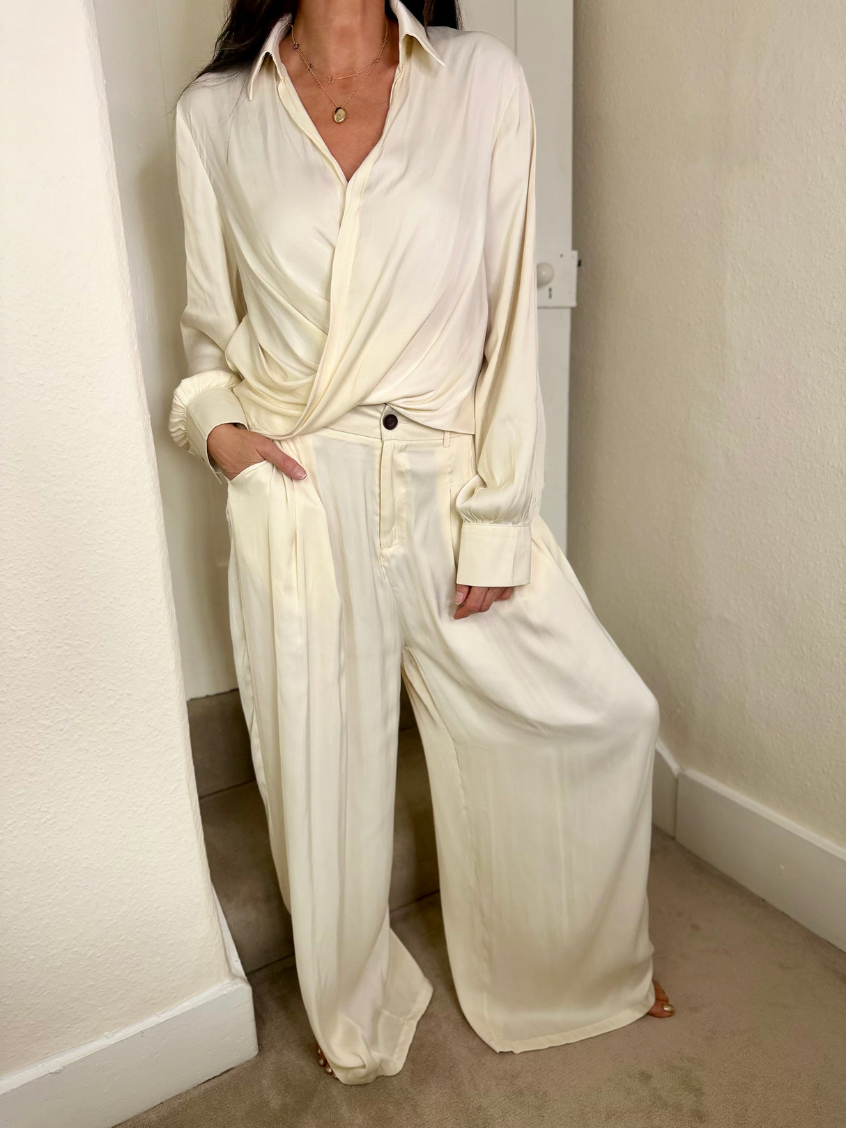 Aurora Two Piece Set - Cream