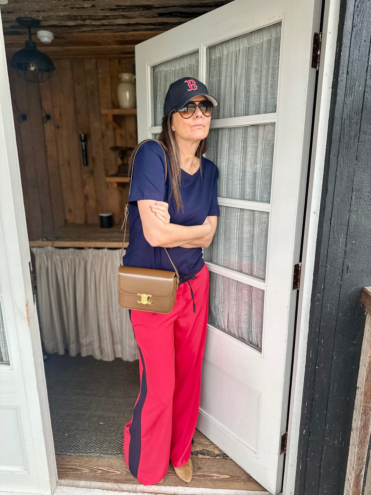 Calça Tempest Vermelho/Marinho