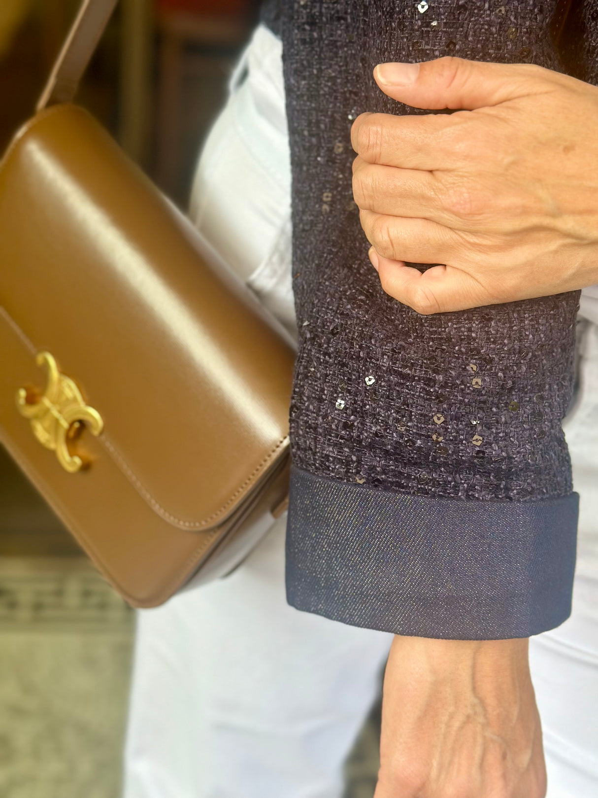 Verity Sequin Cropped Jacket