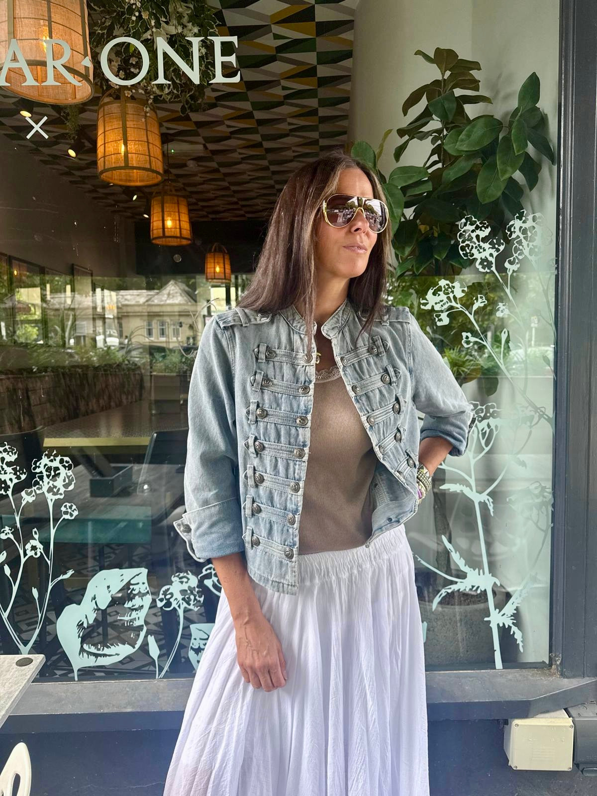 Lola Military Jacket - Denim