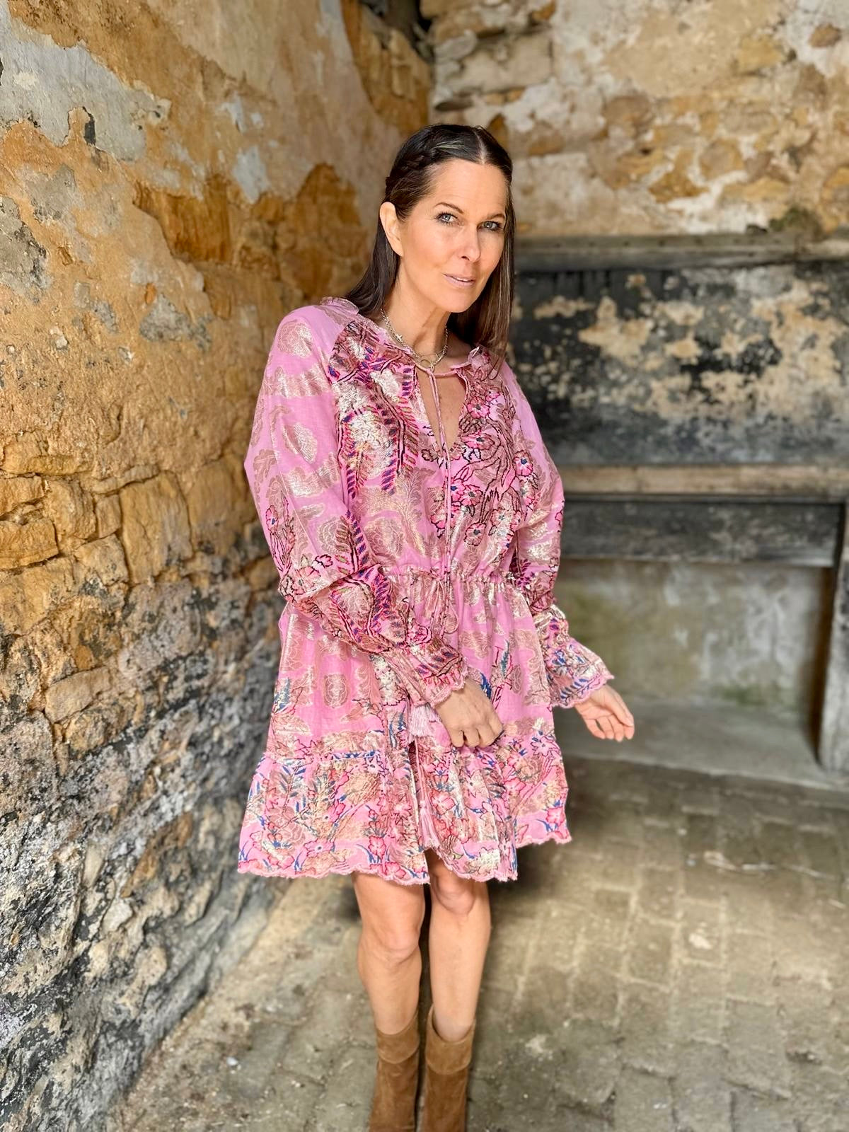 Honey Mini Dress - Pink