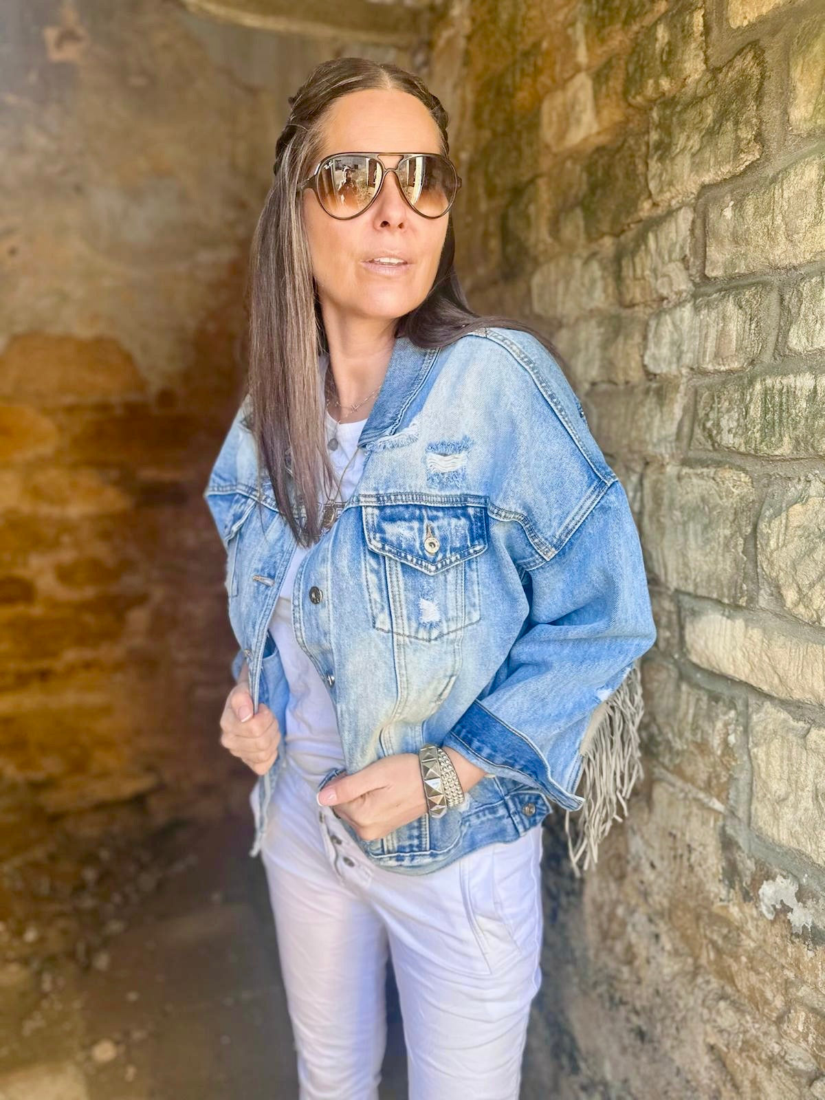 Jaqueta jeans Dallas azul