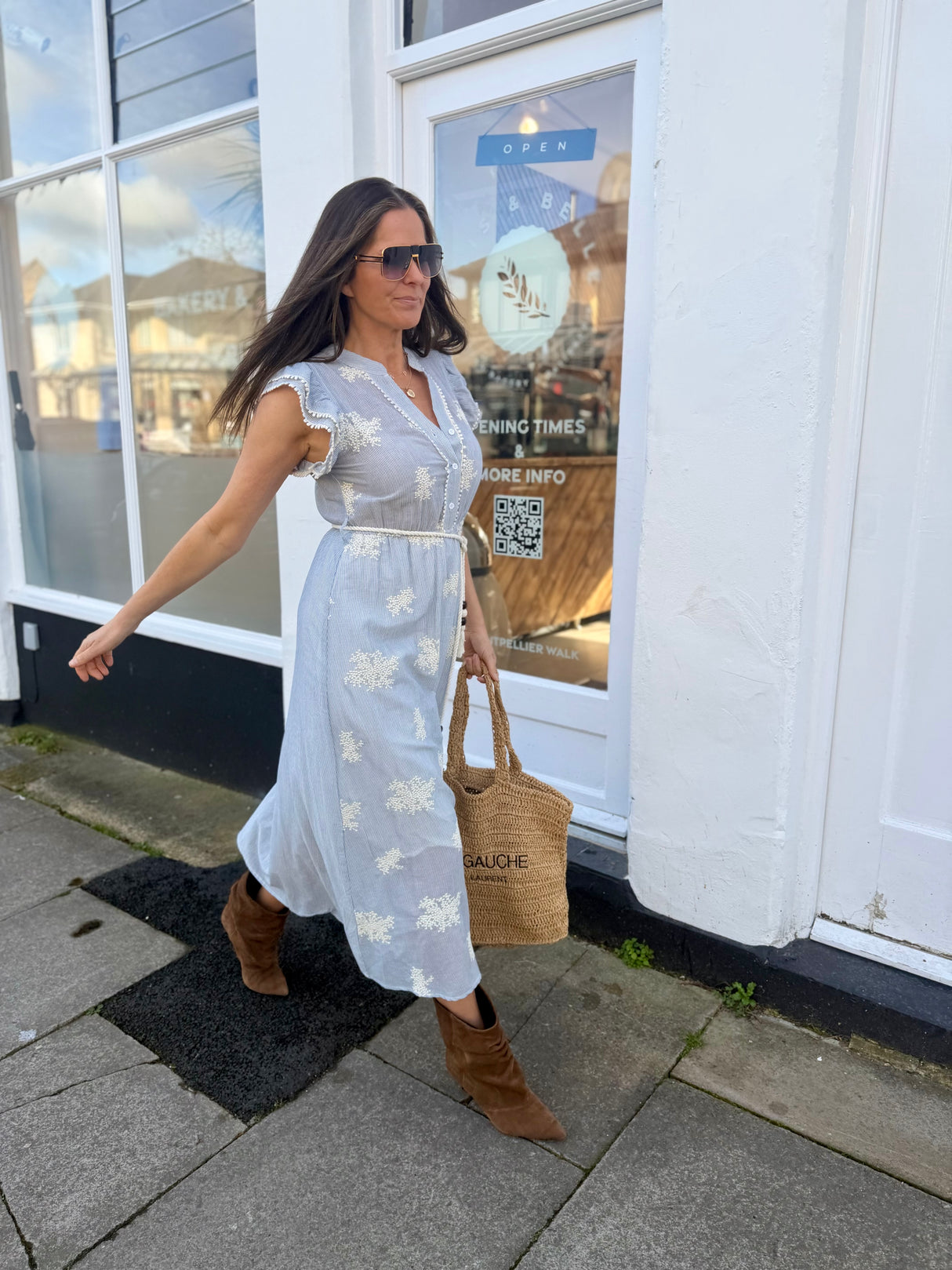 Irada Stripe Maxi Dress