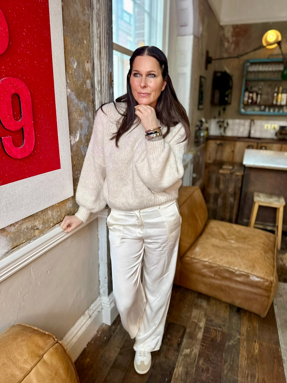 Arlo Wide Sleeve Knit - Cream