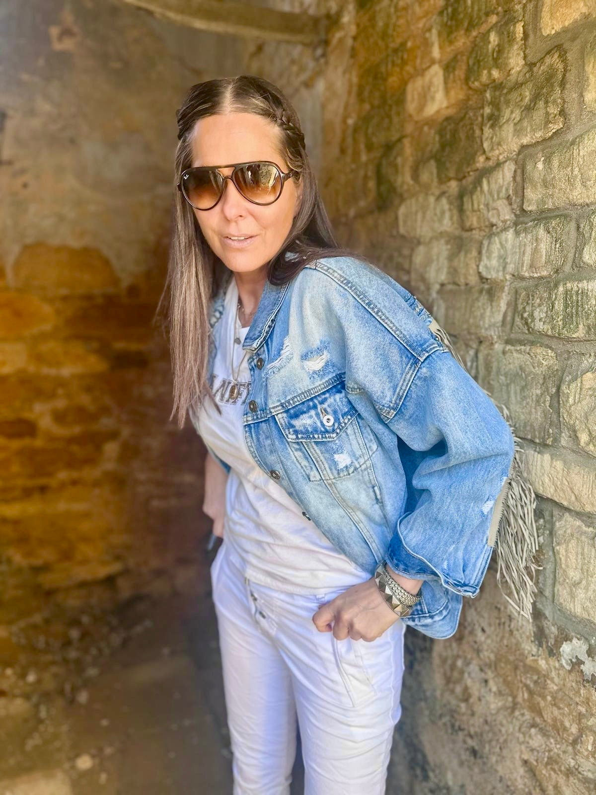 Jaqueta jeans Dallas azul