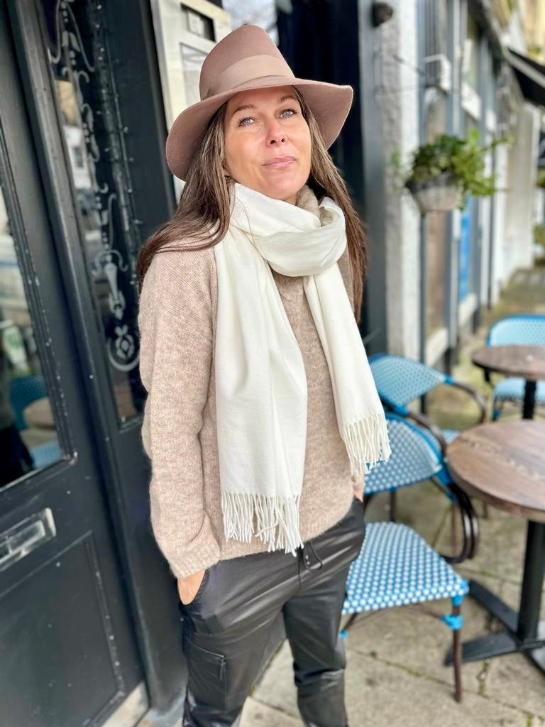 Cashmere Scarf Ivory