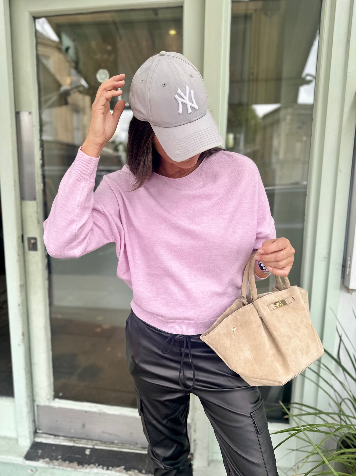 Lucie Lightweight Knit - Lilac