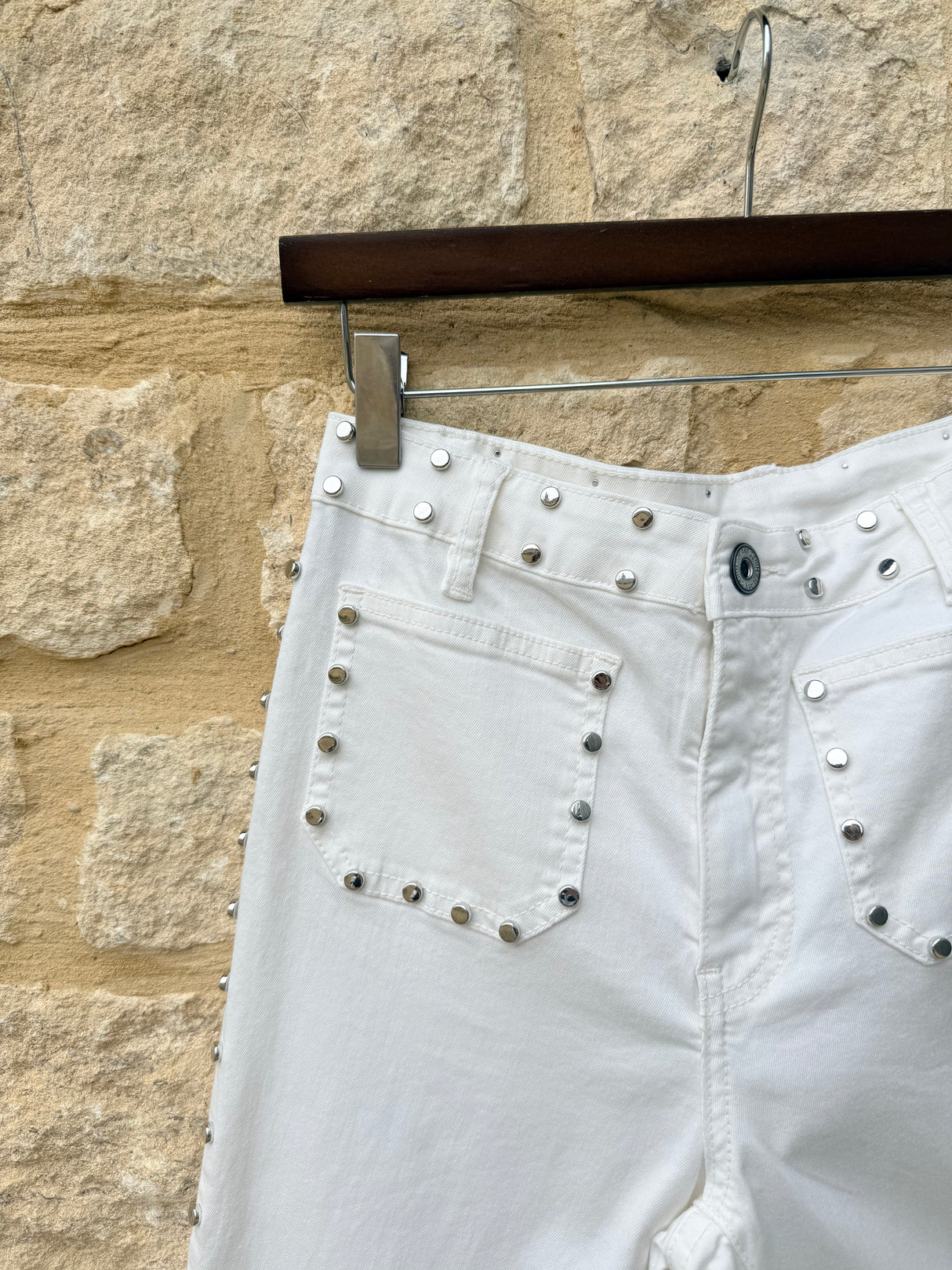 Star Pocket Bootcut Jean with Studs