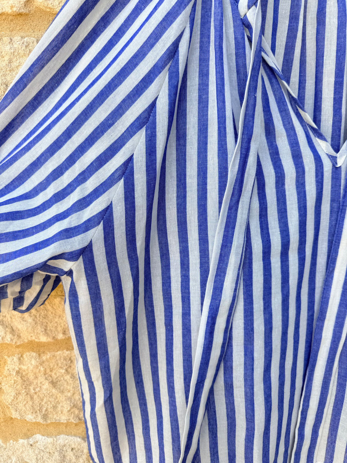 Thea Stripe Blouse - Blue