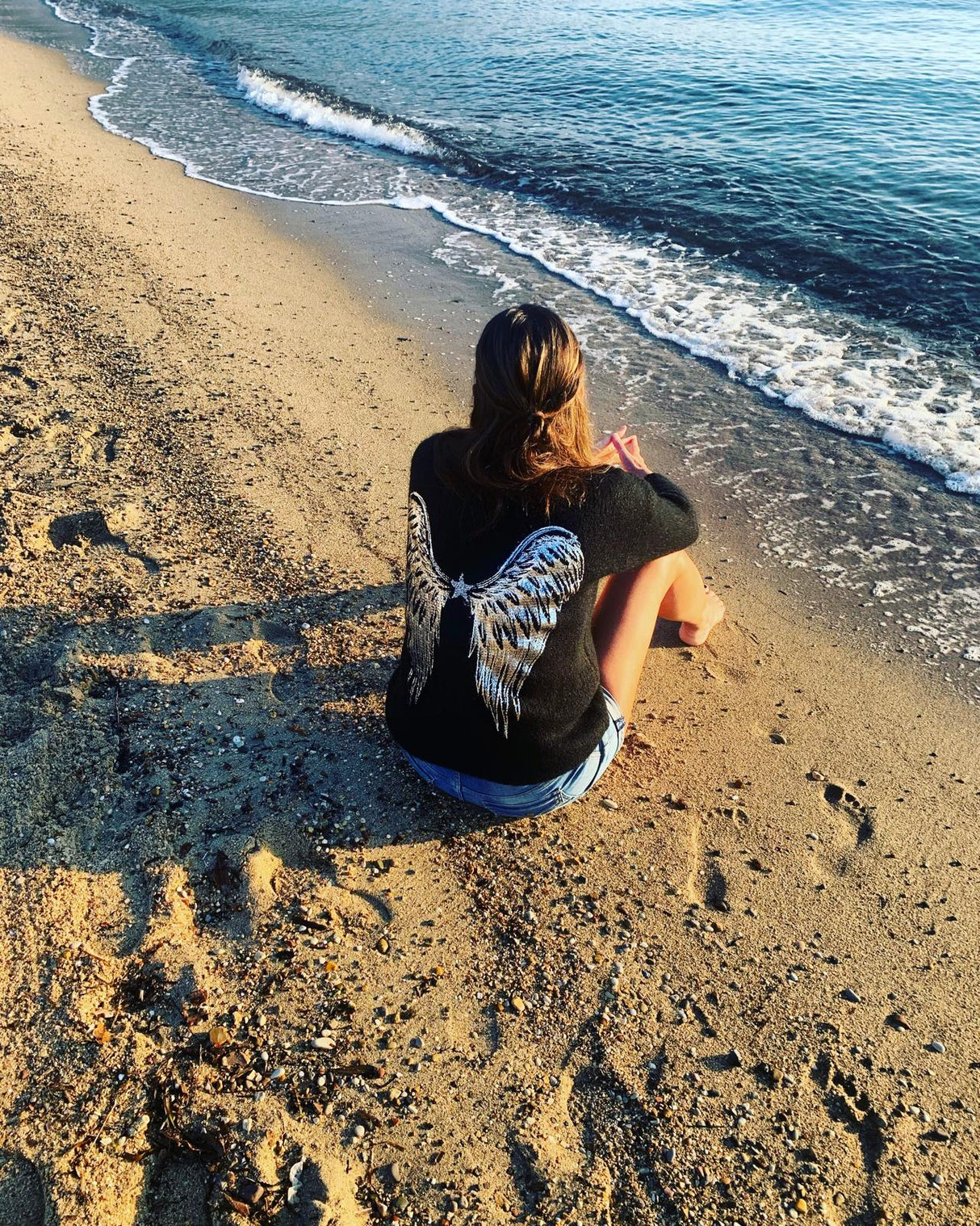 Angel Wing Knit - Black