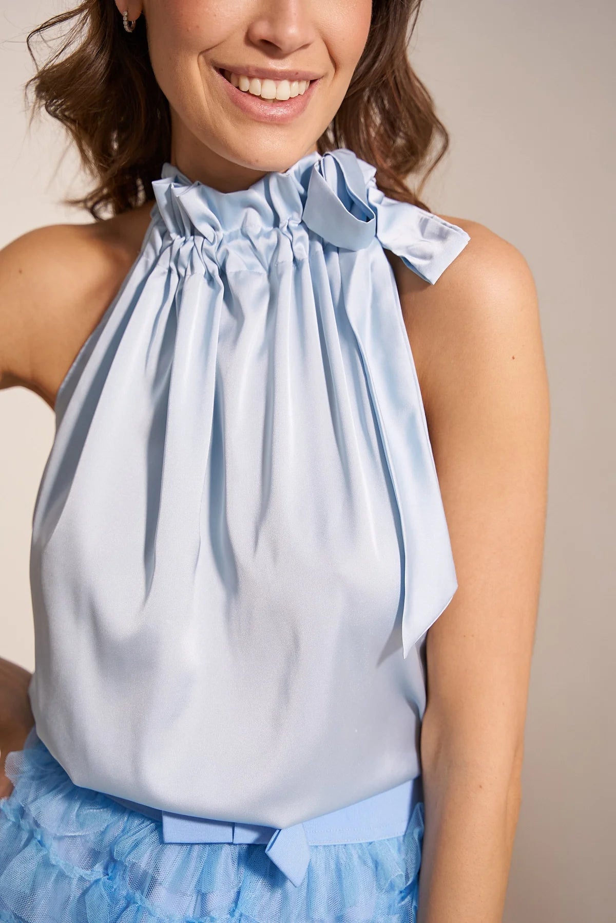 Bella B Top Light Blue
