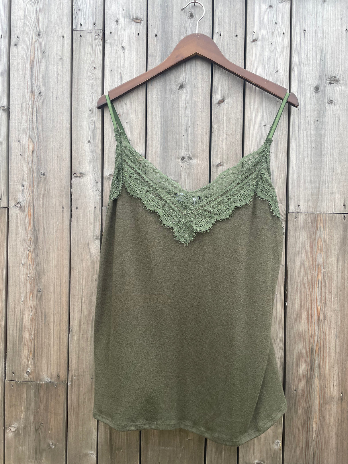 Law and Co Curve - Cali Lace Trim Stretch Camisole - Khaki