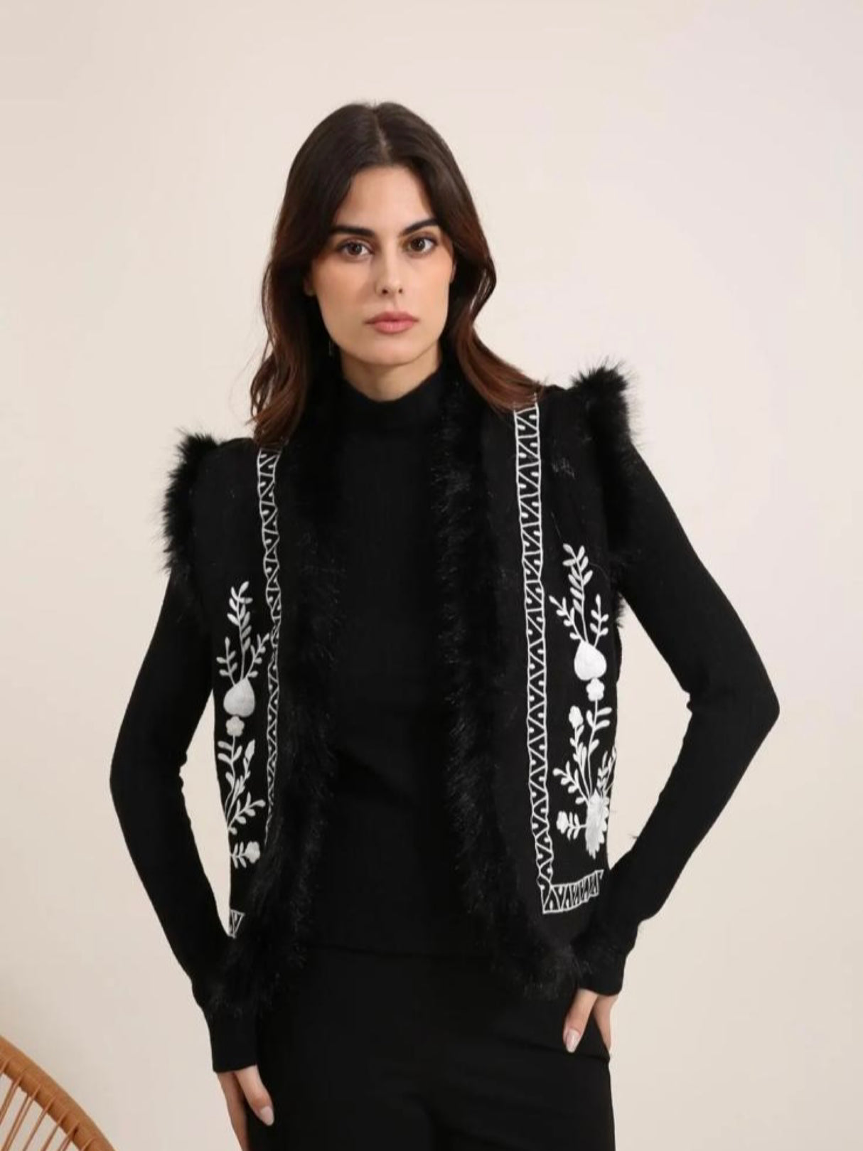 Colete Noah Tricotado - Preto