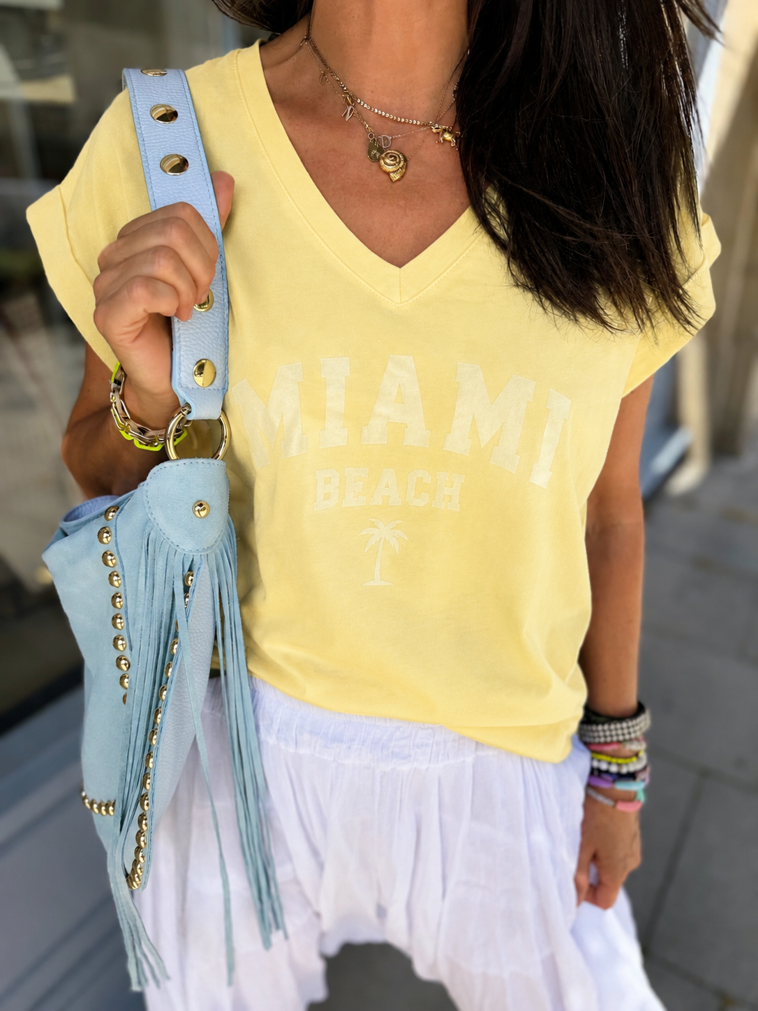 Miami Tee - Yellow