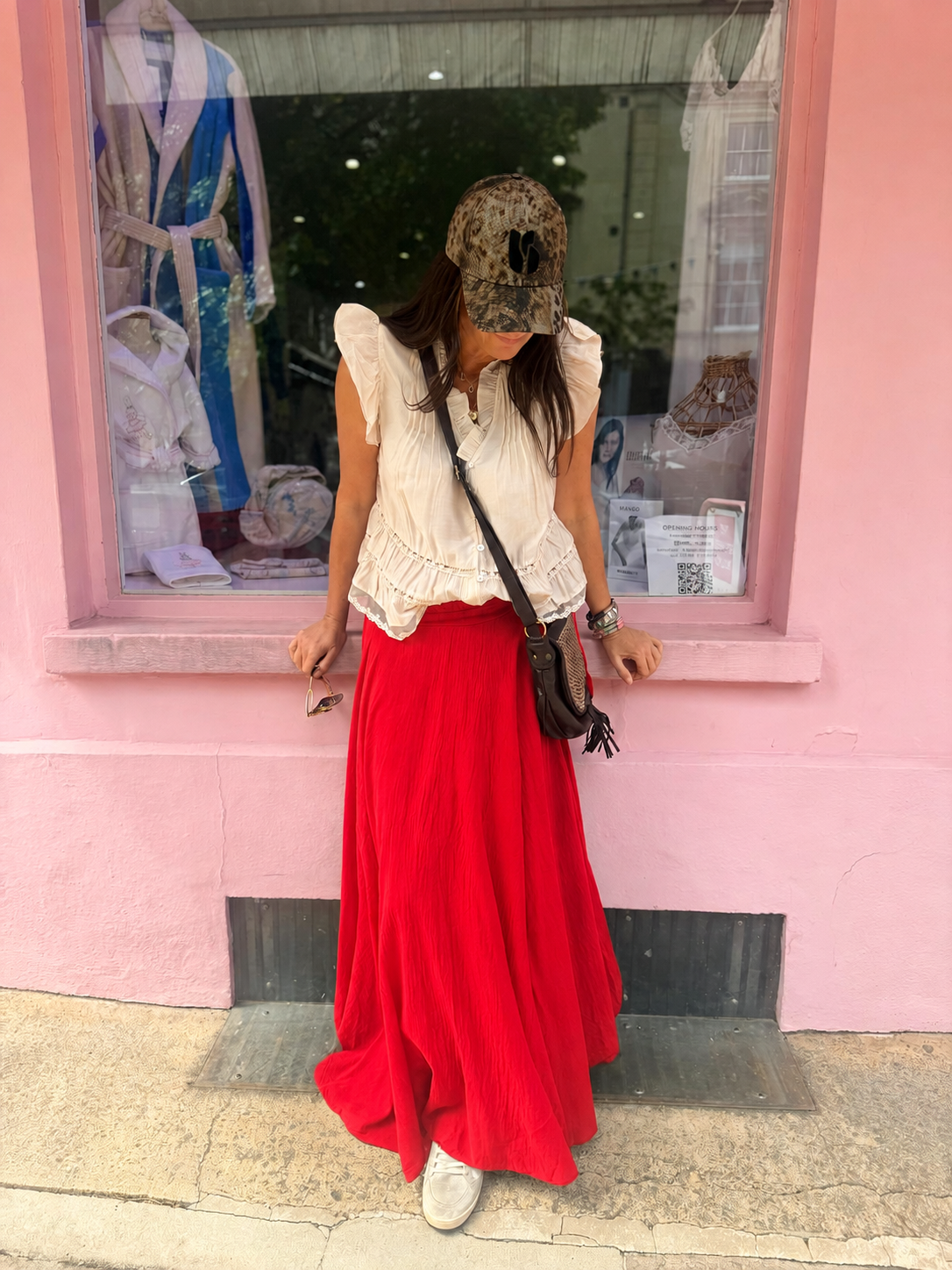 Jade Maxi Skirt - Red