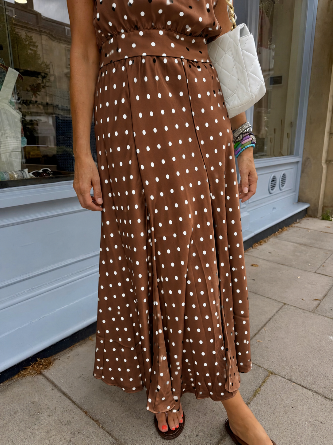 Lydia Polka Dot - Skirt Chocolate