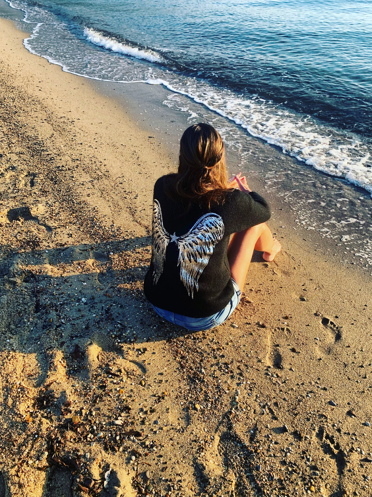 Angel Wing Knit - Black