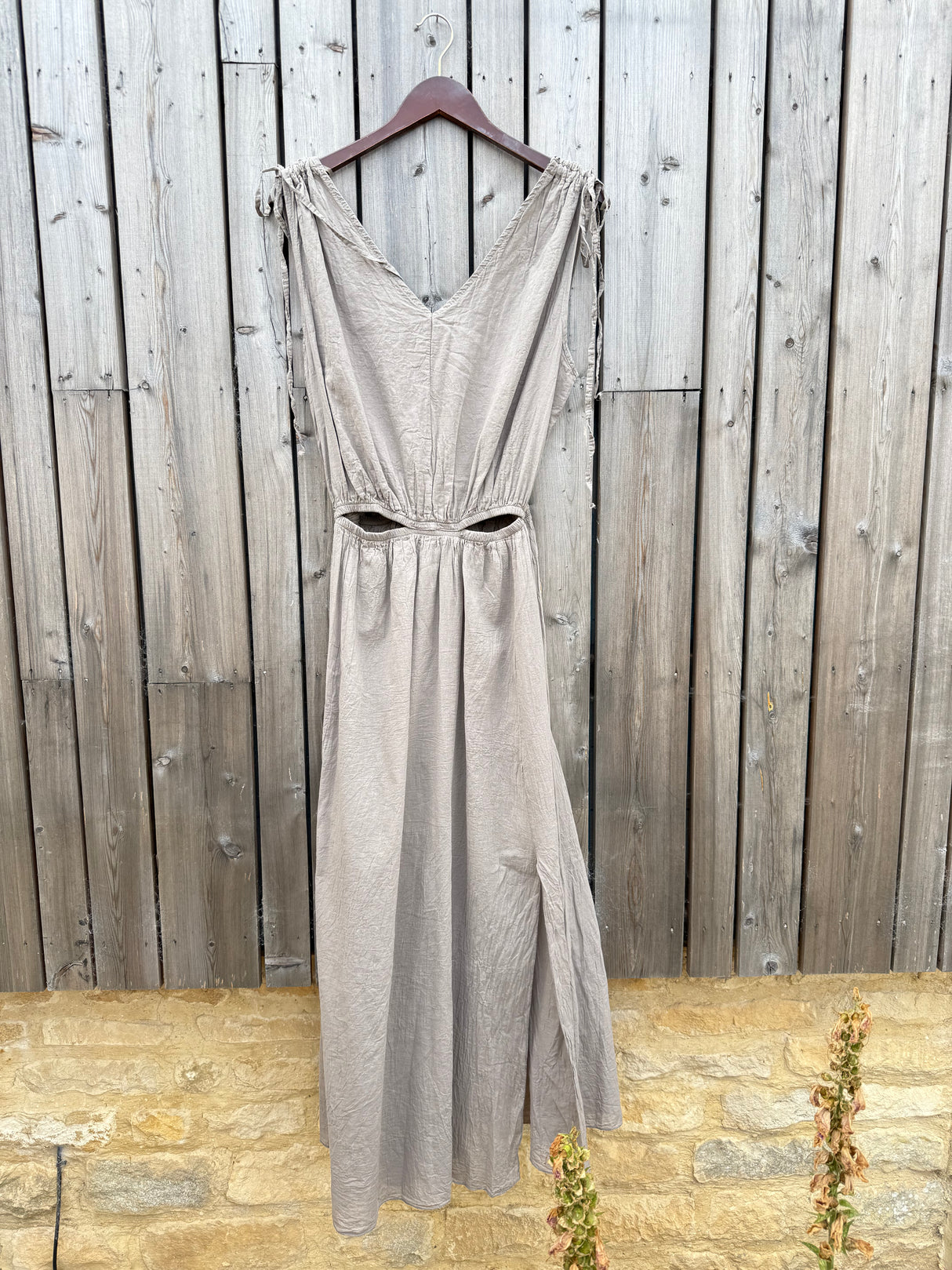 Zahra Cut Out Maxi - Slate