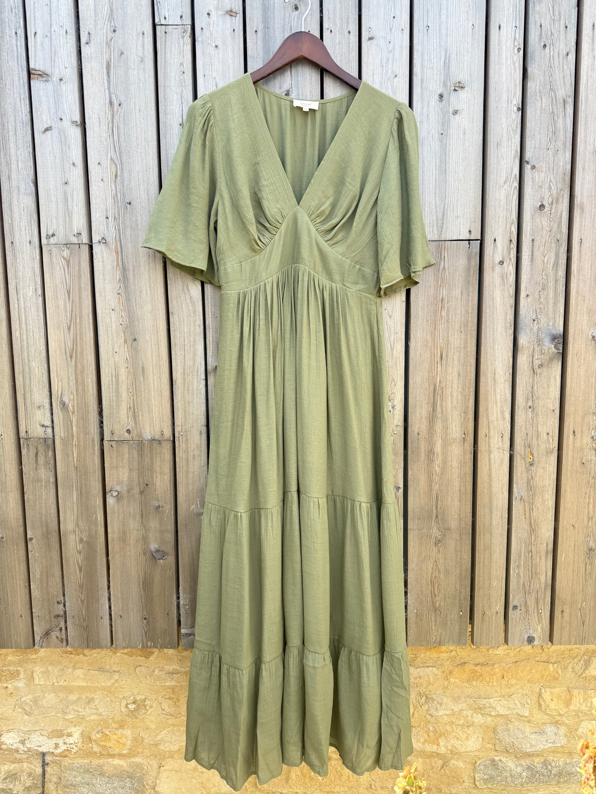 Vestido Solene - Caqui