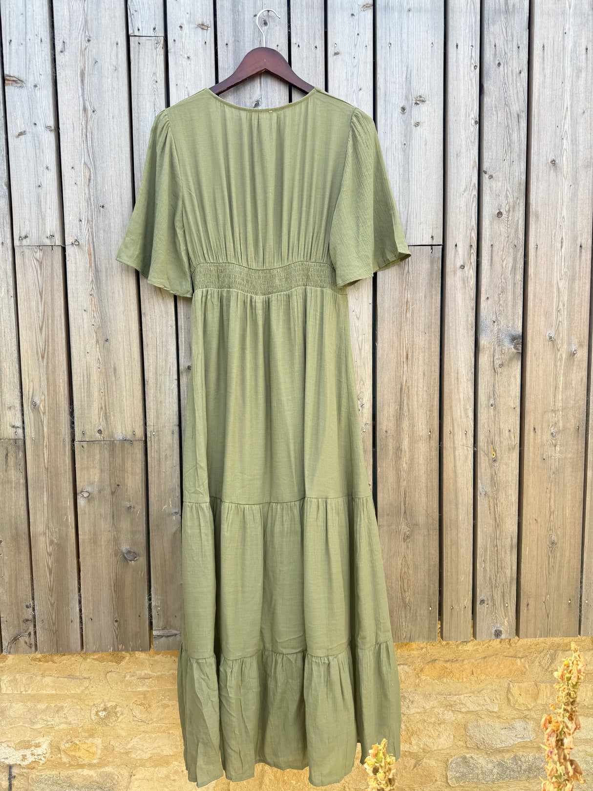 Vestido Solene - Caqui