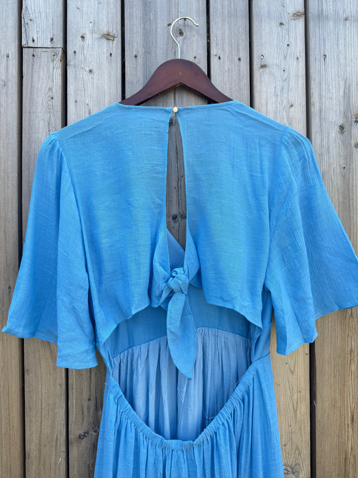 Romy Tie Back Dress - Blue